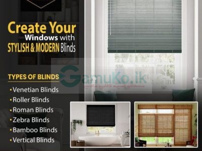 Create your windows with stylish & Modern blinds
