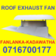Kitchen canopy hood, tube axial duct exhaust fan